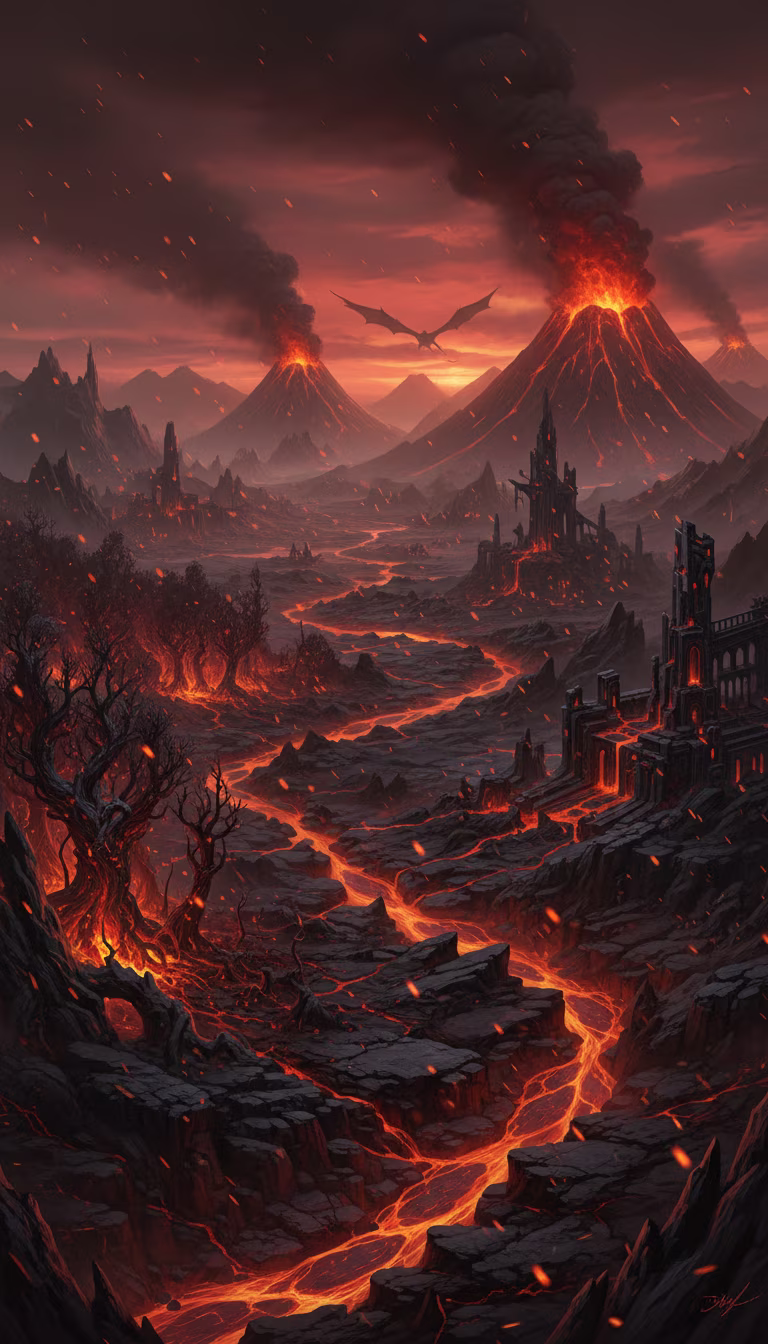 Artwork from Volcanic World