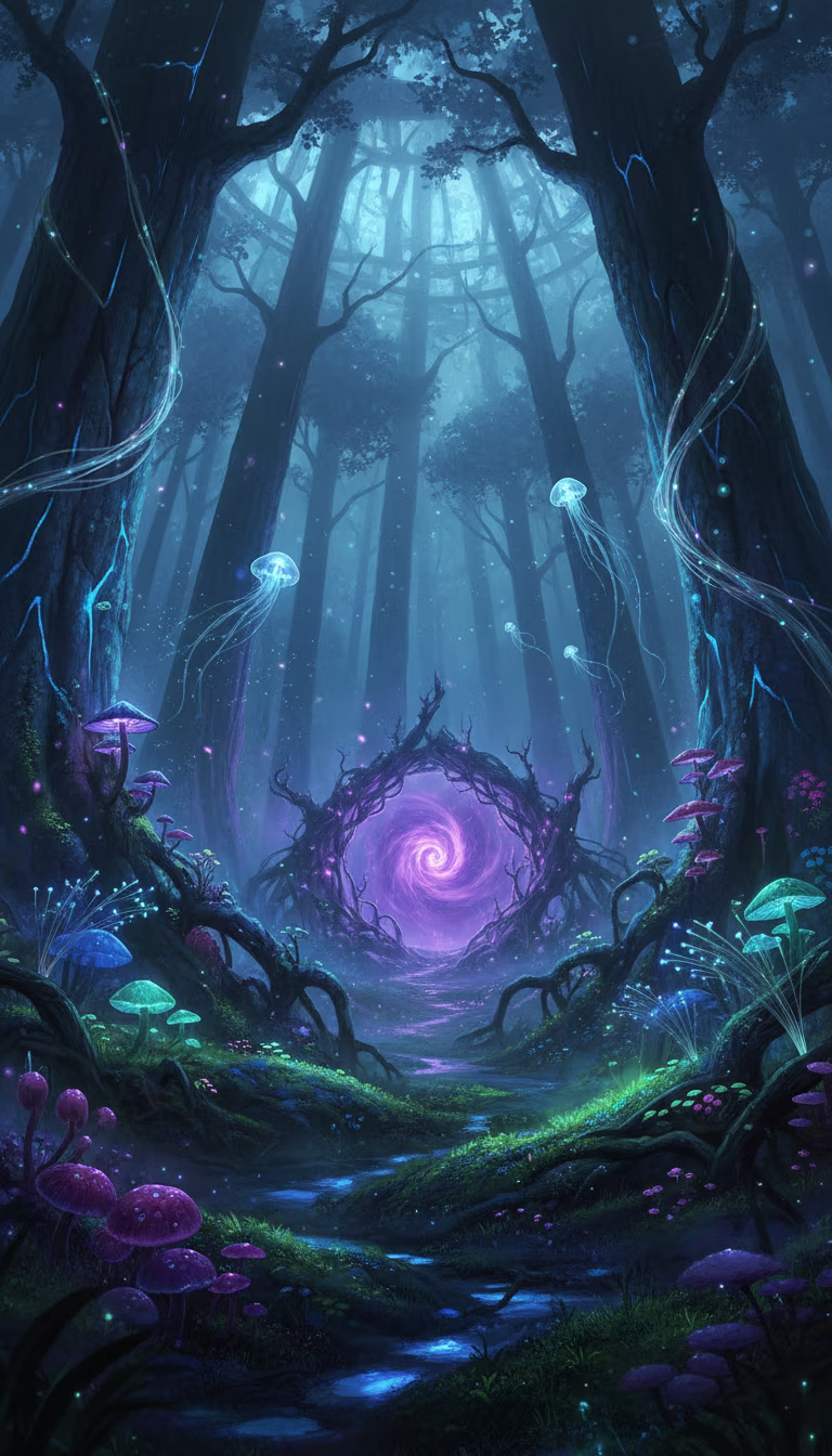 Artwork from Luminous Forest