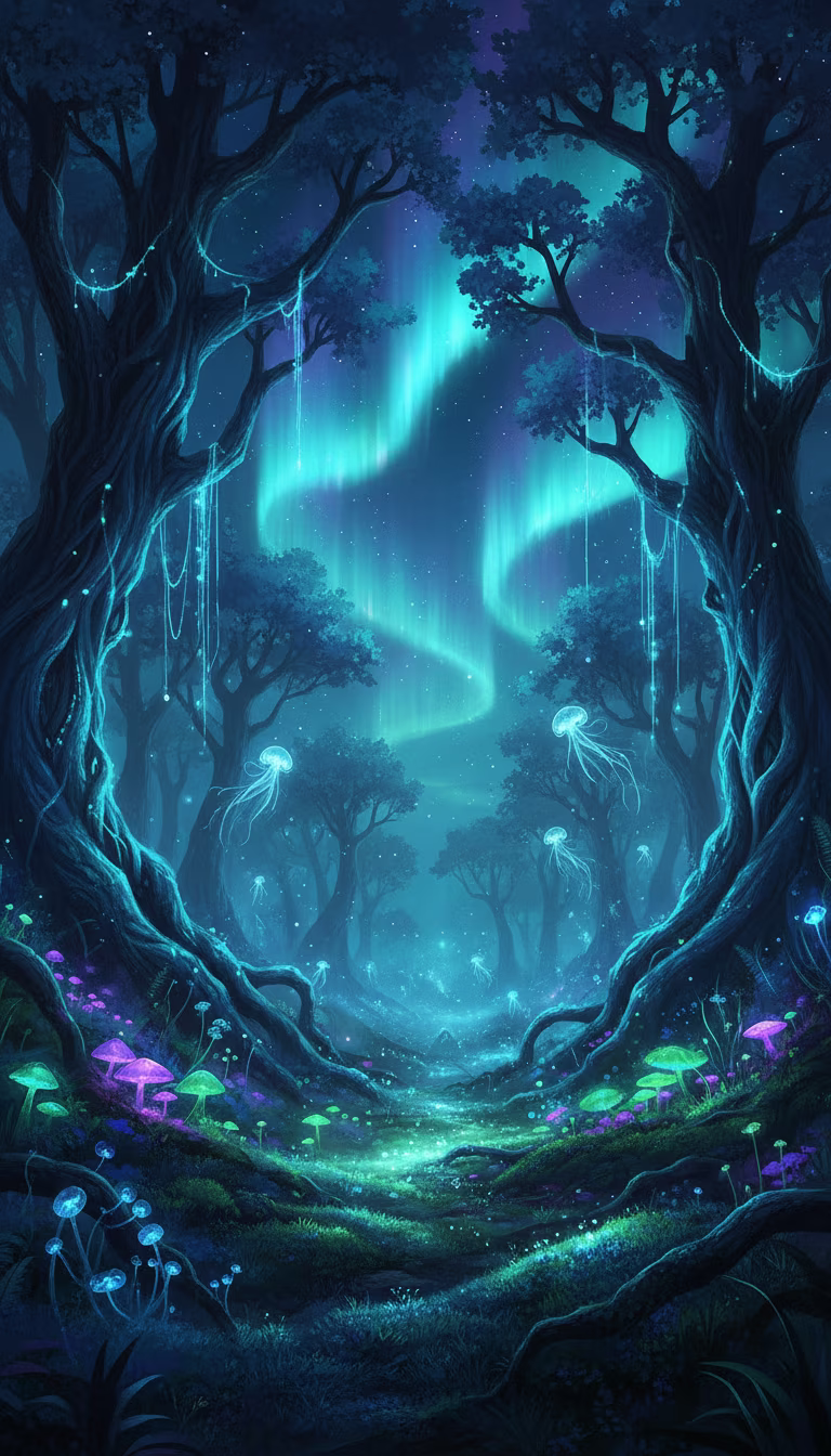 Artwork from Luminous Forest