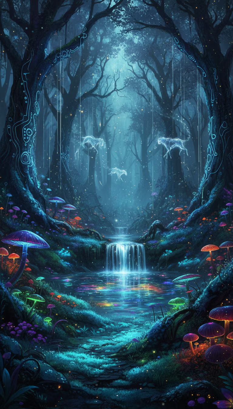 Artwork from Luminous Forest