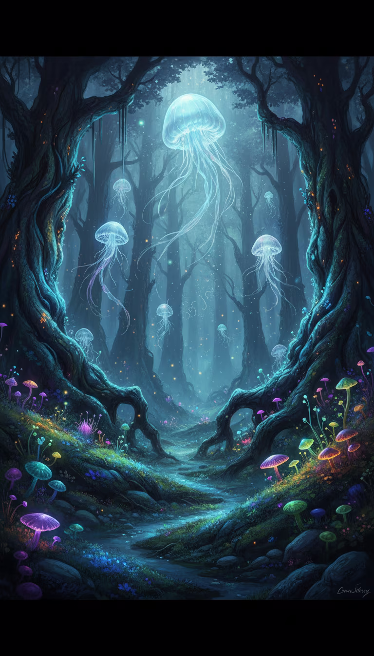 Artwork from Luminous Forest