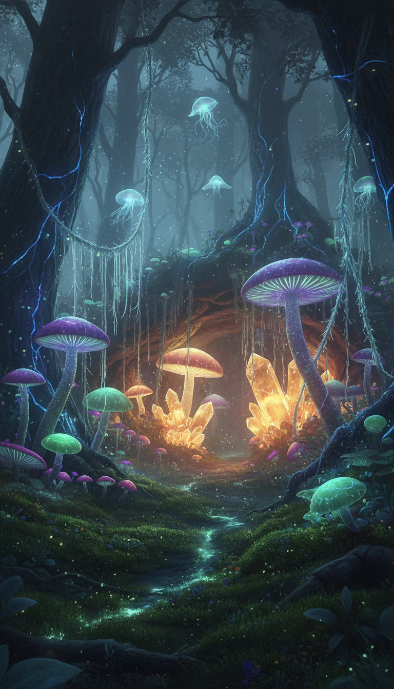 Artwork from Luminous Forest