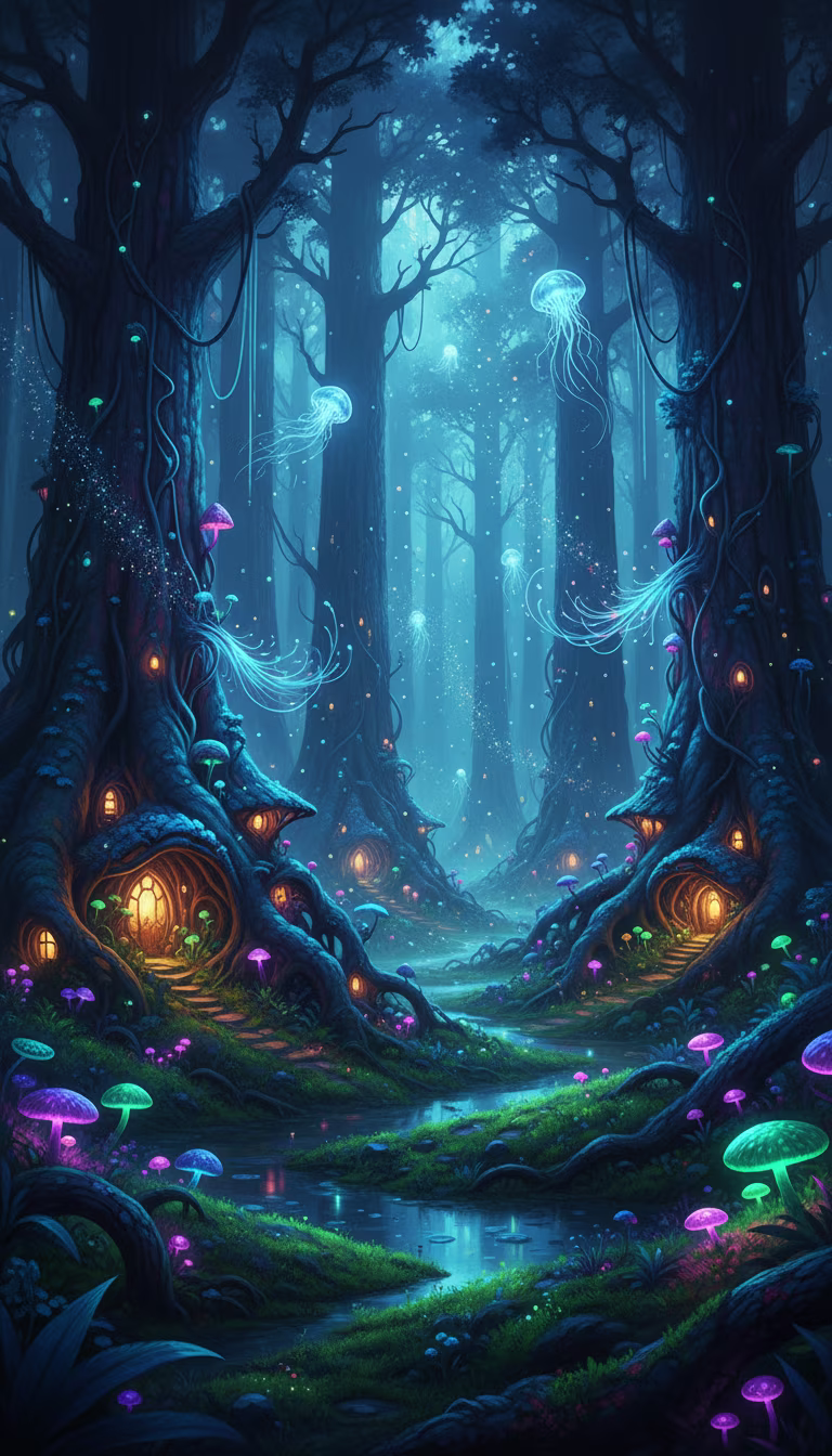 Artwork from Luminous Forest