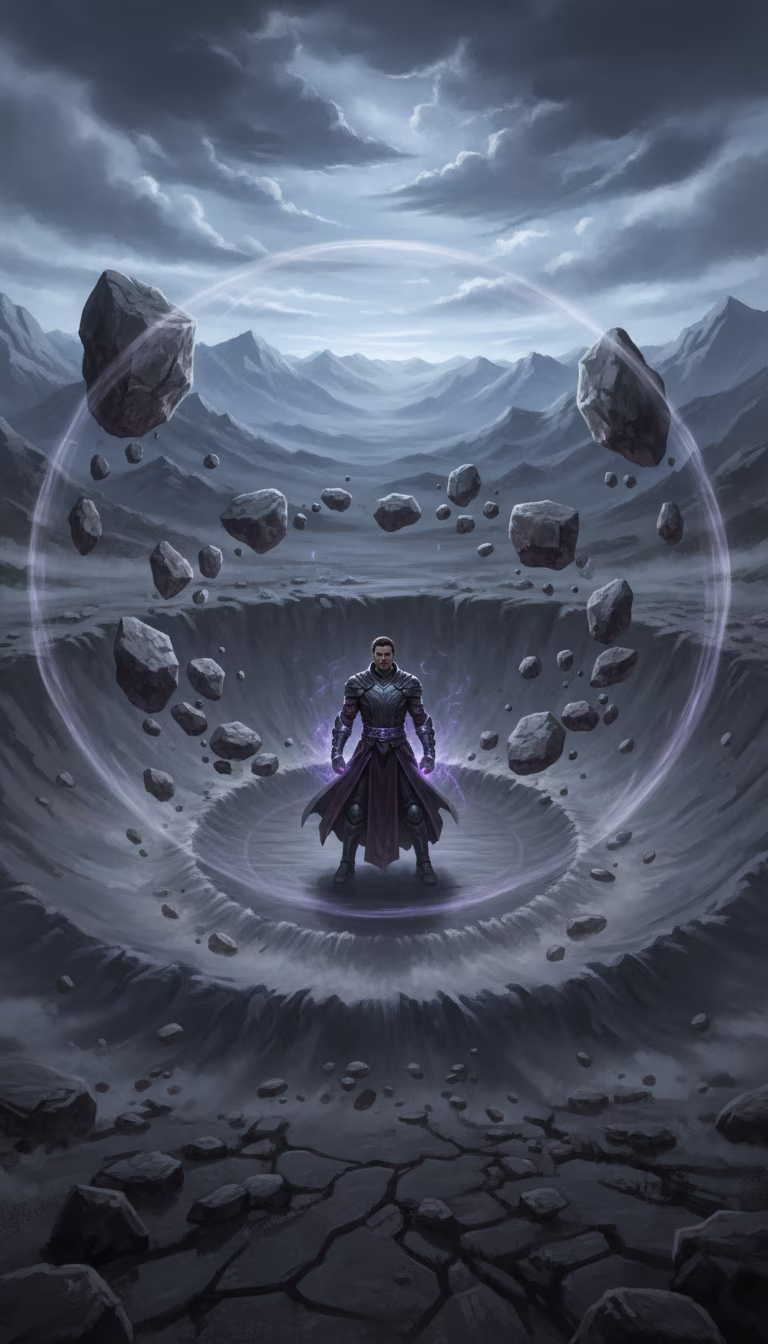 Artwork from Gravity Mage