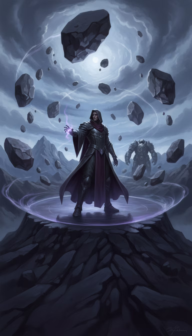 Artwork from Gravity Mage