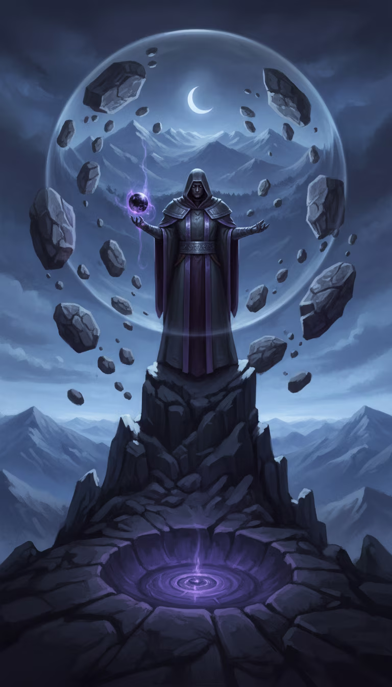 Artwork from Gravity Mage