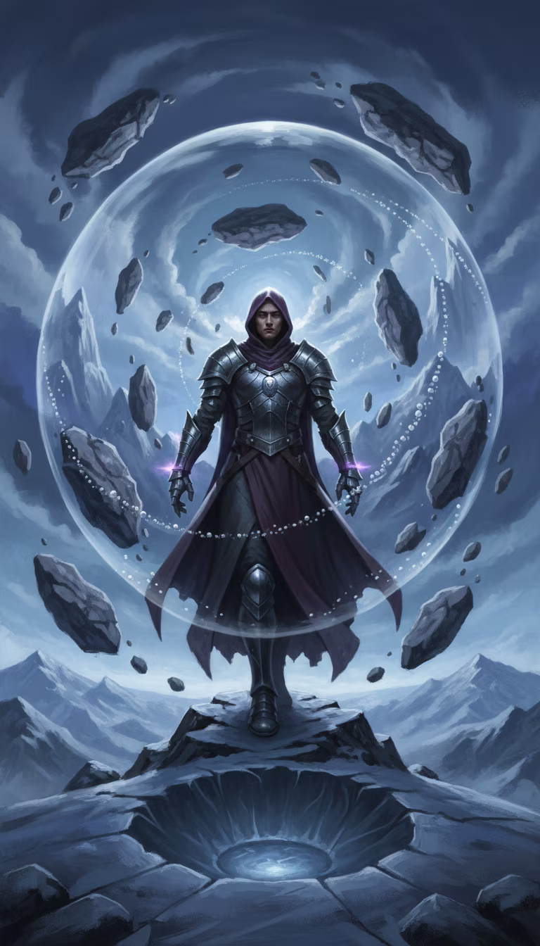 Artwork from Gravity Mage