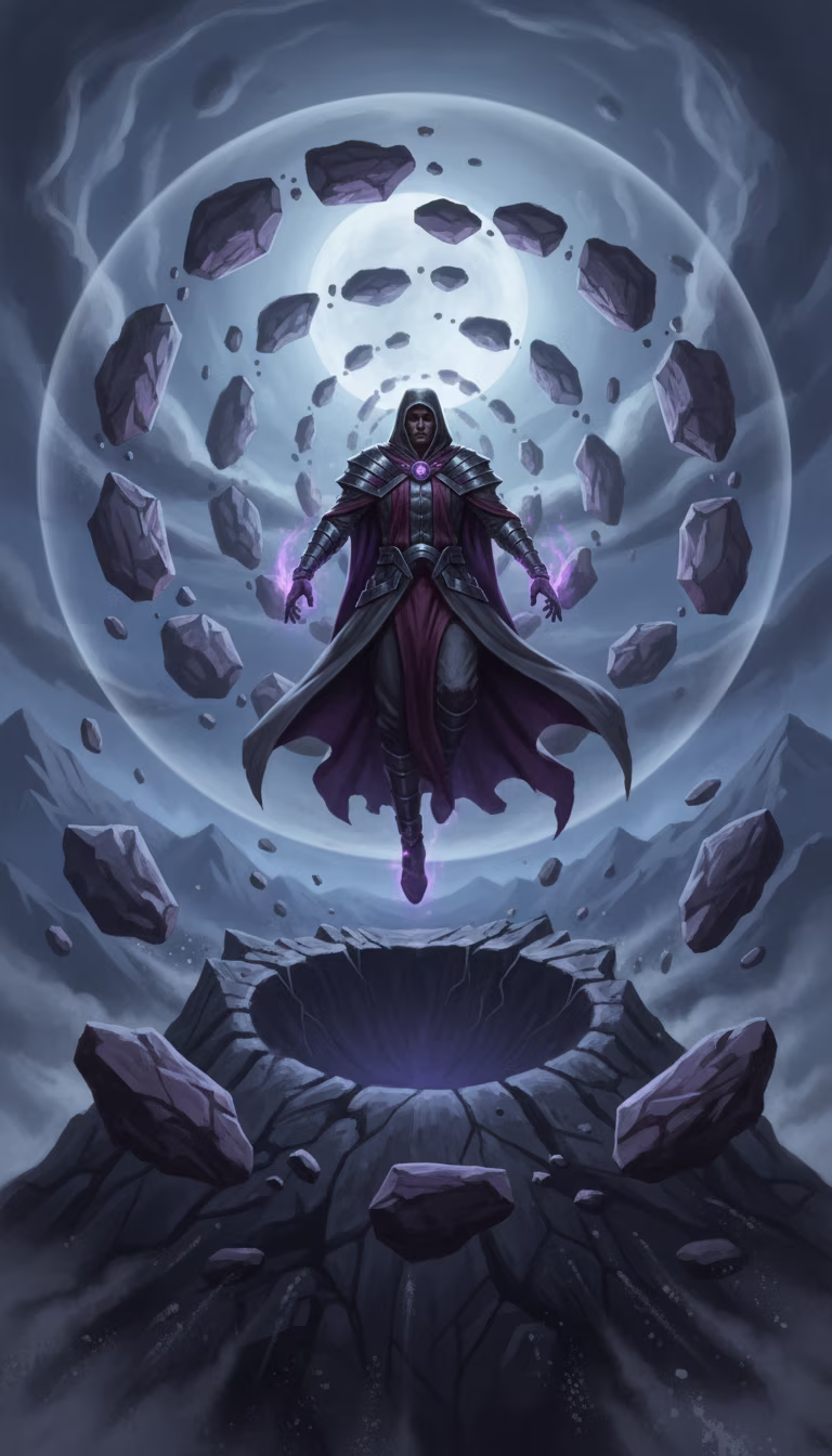 Artwork from Gravity Mage