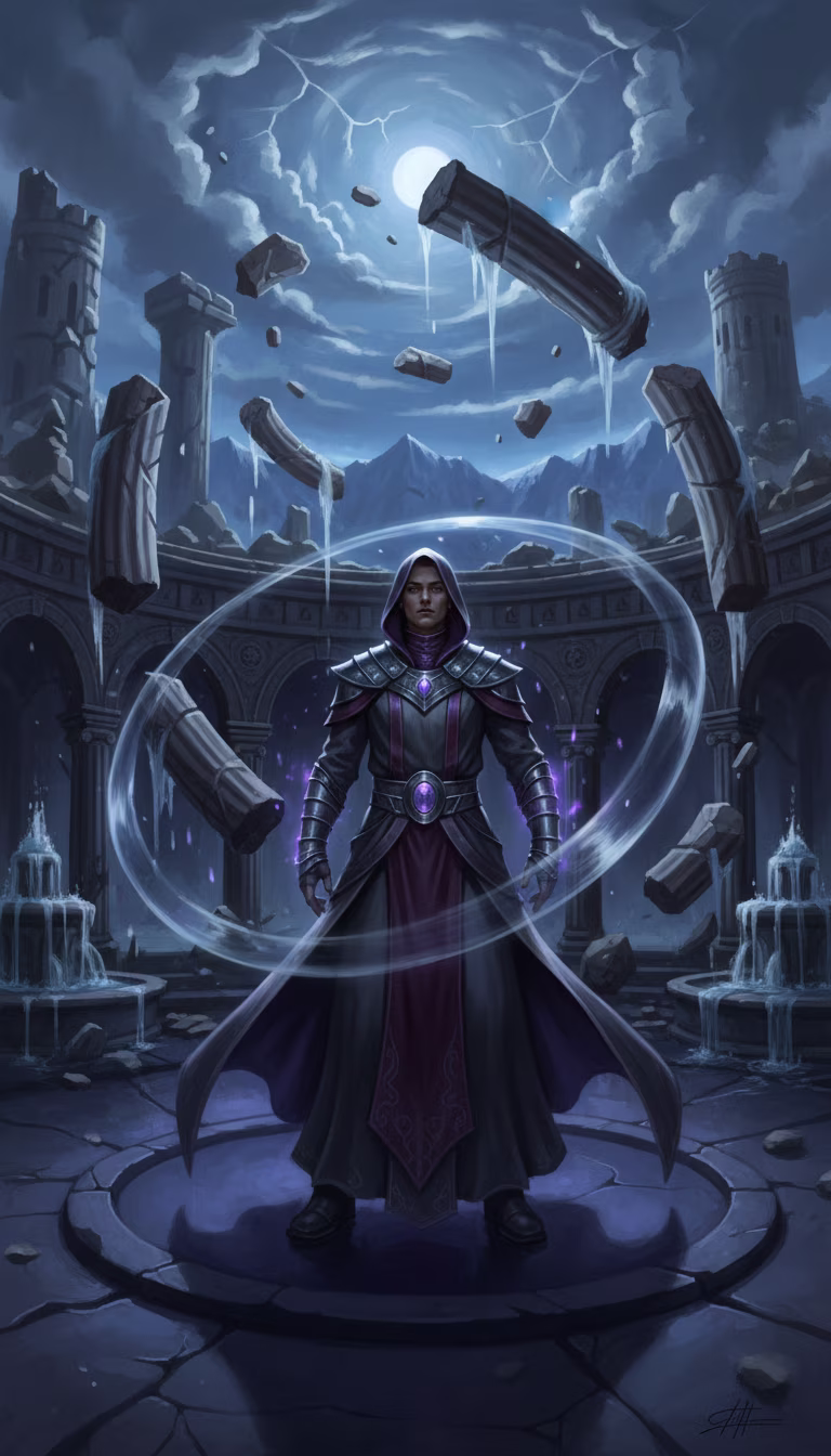 Artwork from Gravity Mage