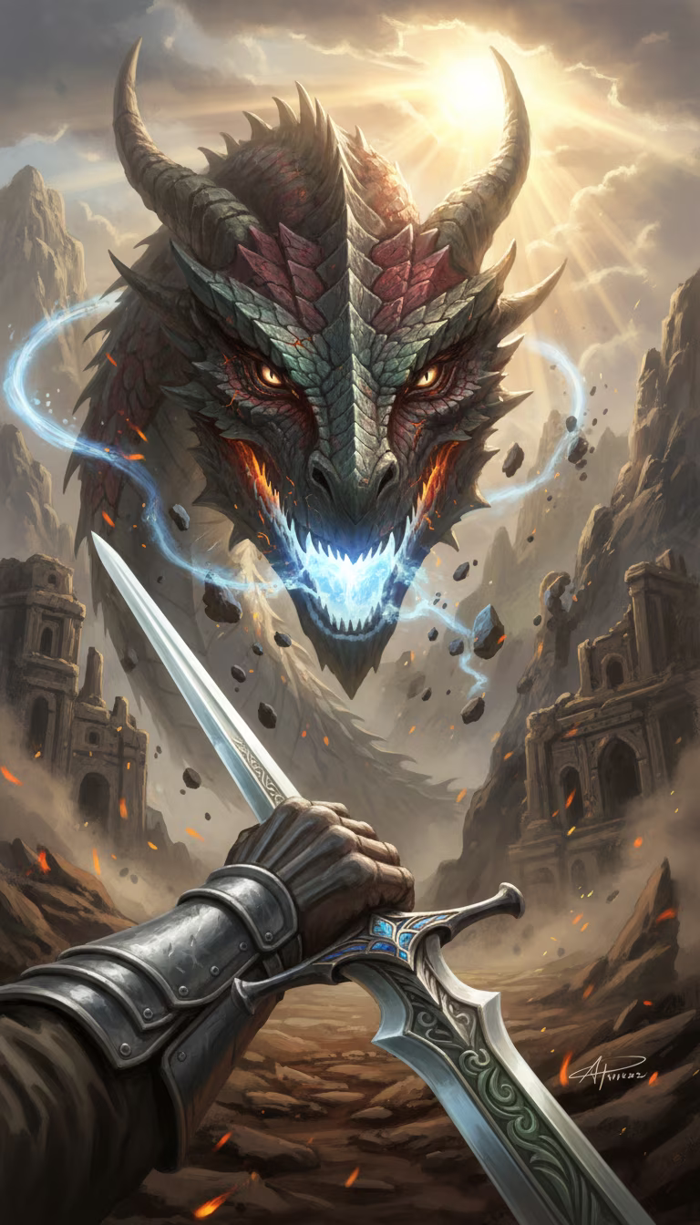 Artwork from Dragon Slayer