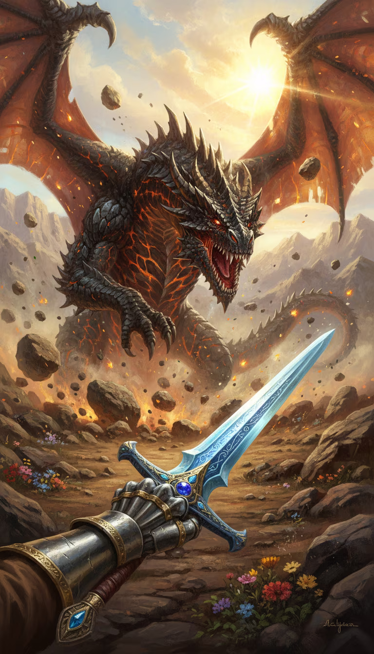 Artwork from Dragon Slayer