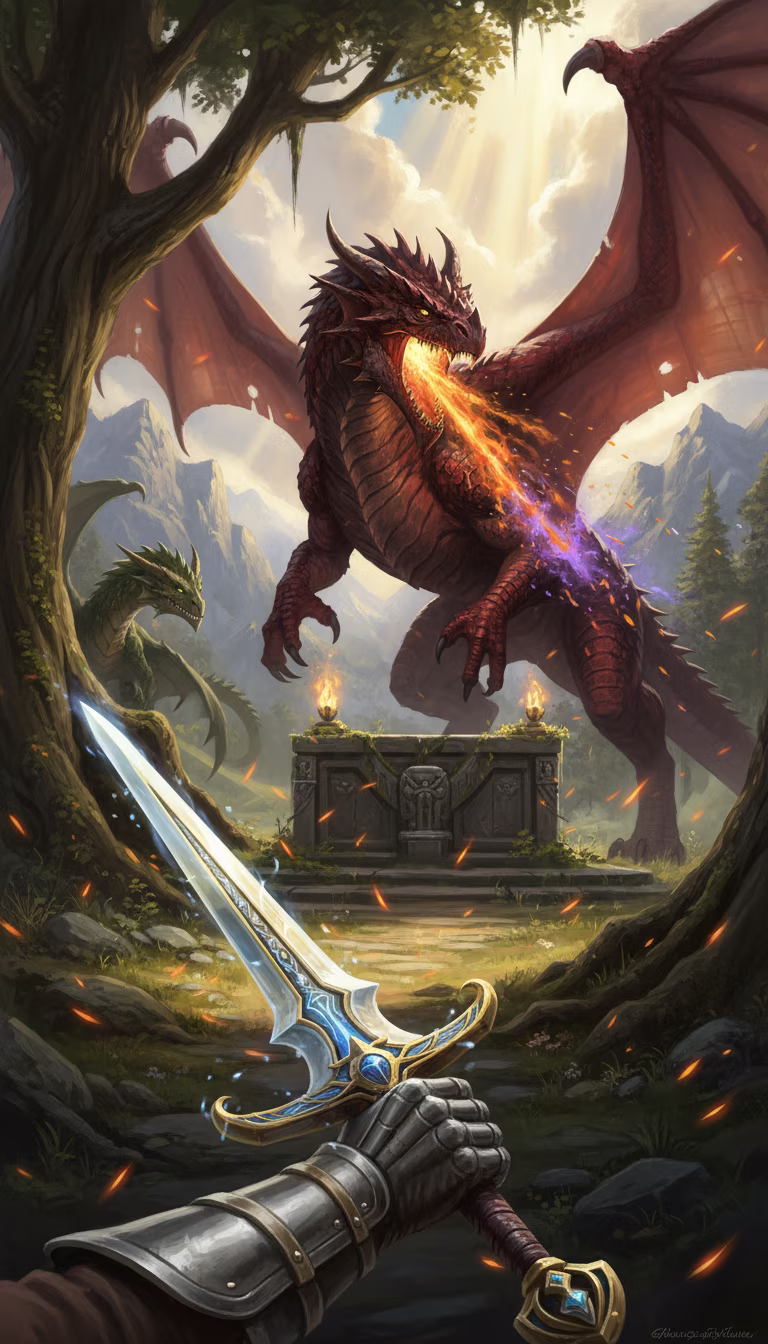 Artwork from Dragon Slayer