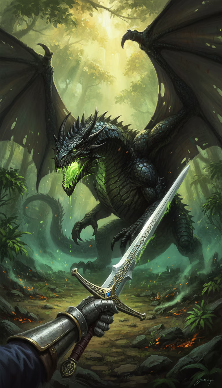 Artwork from Dragon Slayer