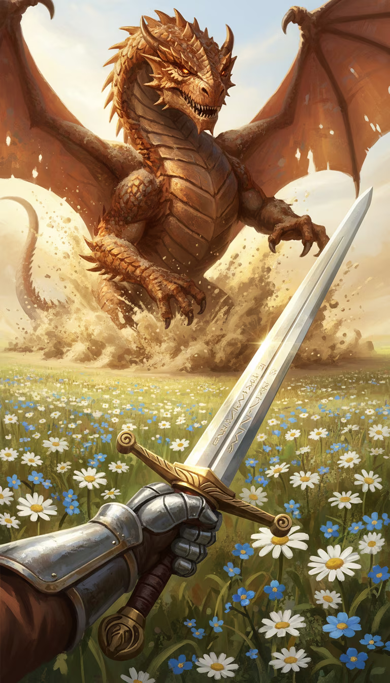 Artwork from Dragon Slayer
