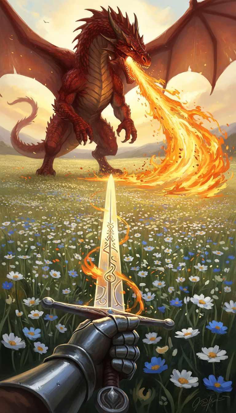 Artwork from Dragon Slayer