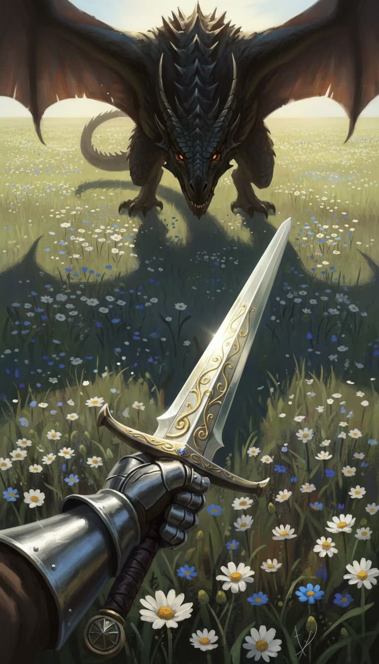 Artwork from Dragon Slayer