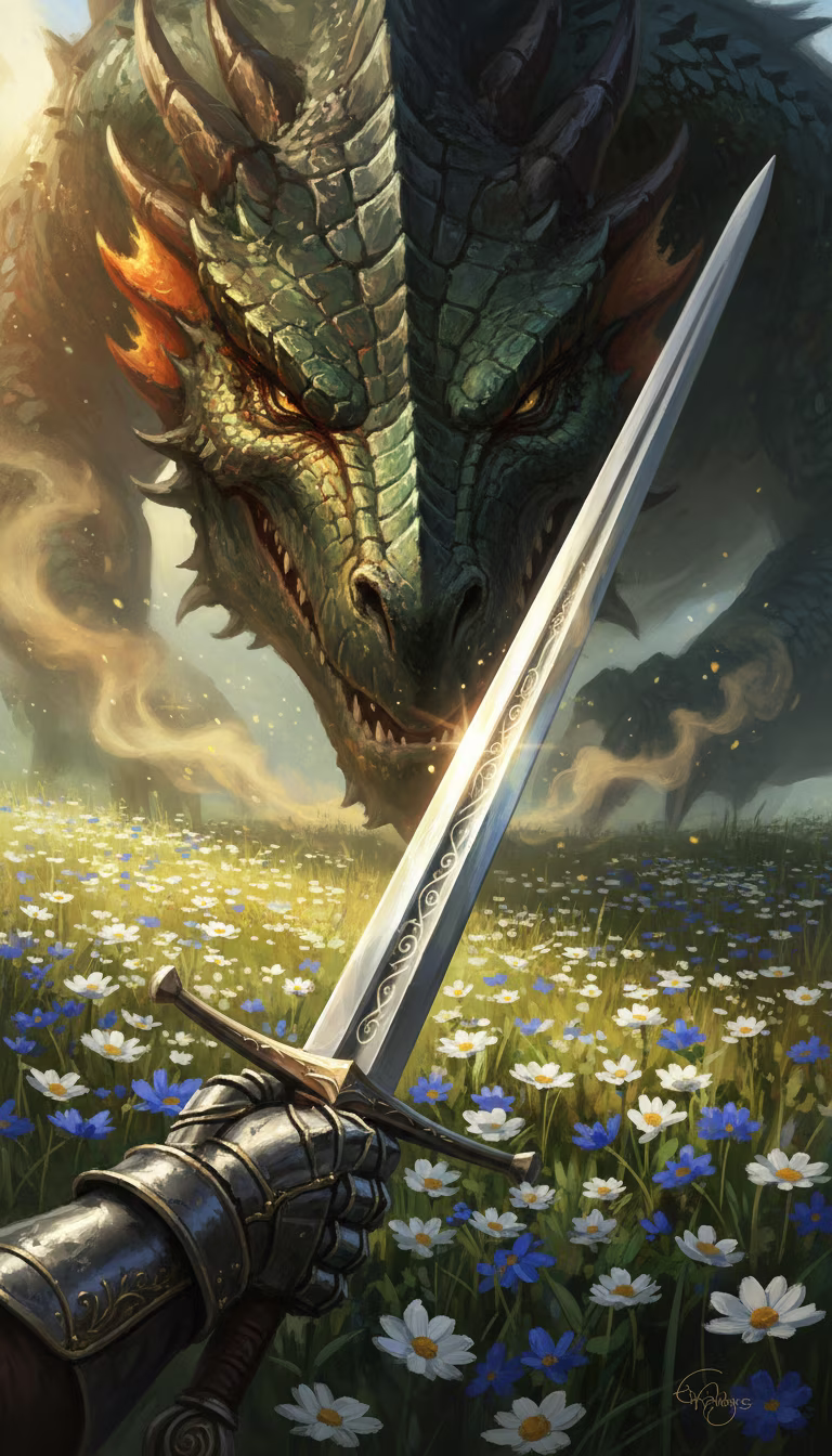 Artwork from Dragon Slayer