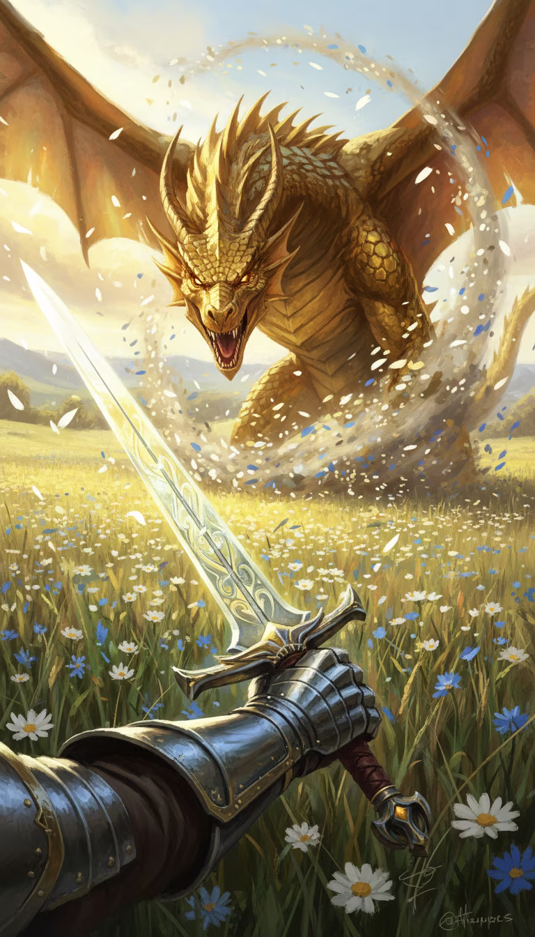 Artwork from Dragon Slayer